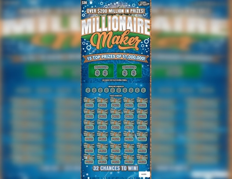 Austin Resident Claims $1 Million Prize from Texas Lottery with Winning Ticket from Cedar Park 7-Eleven