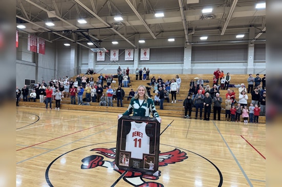 Benet Academy Celebrates Trailblazer Kathleen Doyle as First Female Athlete With Retired Jersey in Lisle