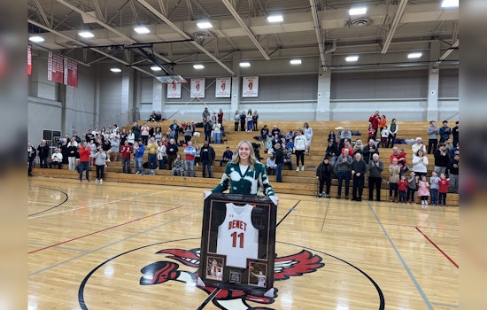 Benet Academy Celebrates Trailblazer Kathleen Doyle as First Female Athlete With Retired Jersey in Lisle