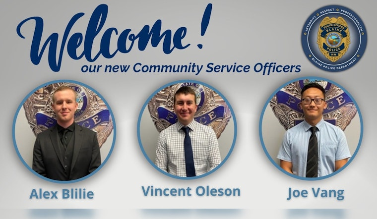 Blaine Police Department Welcomes New Community Service Officers to Strengthen Community Ties