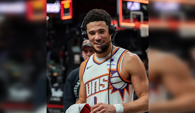 Booker's 34 Points Lead Phoenix Suns to Edge Past Trail Blazers 127-116 in Nail-Biter