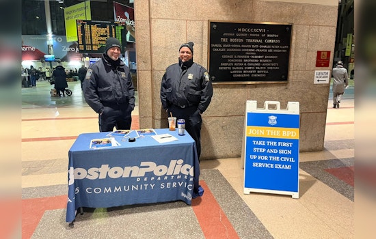 Boston Police Department Hits South Station to Recruit Commuters Amidst Nationwide Law Enforcement Hiring Push