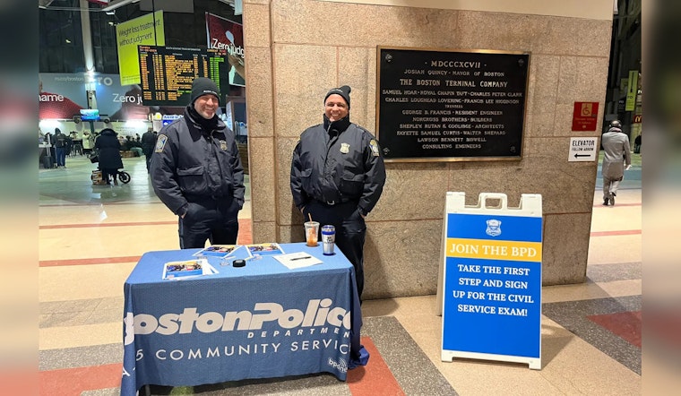 Boston Police Department Hits South Station to Recruit Commuters Amidst Nationwide Law Enforcement Hiring Push