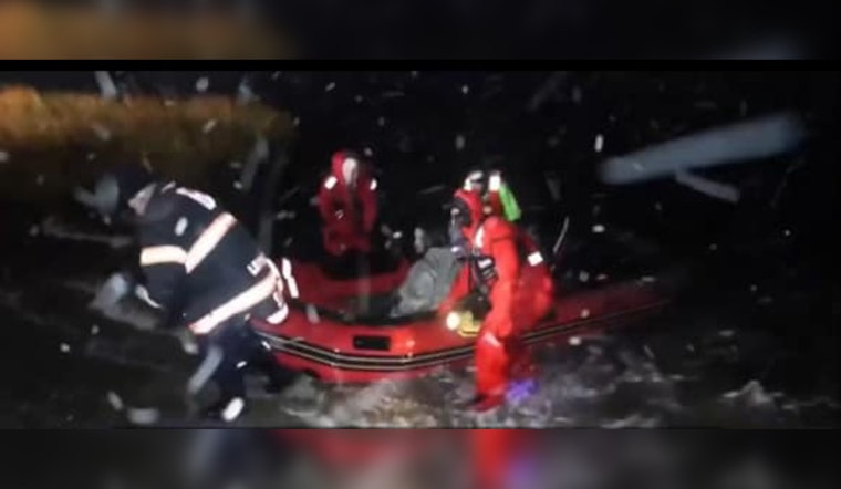 Bourne Firefighters Heroically Save Kayakers Stranded Amid Severe Snowstorm Off Massachusetts Coast