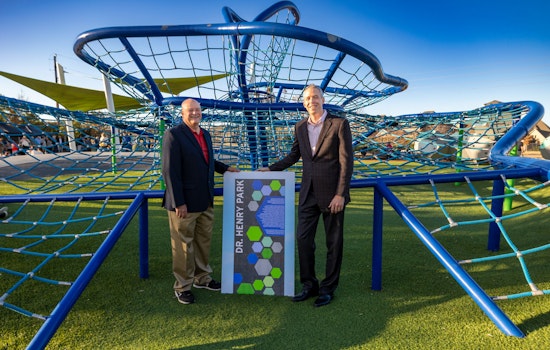 Bridgeland Honors Retired Superintendent Mark Henry with Dedication of New Park