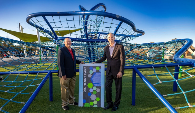 Bridgeland Honors Retired Superintendent Mark Henry with Dedication of New Park