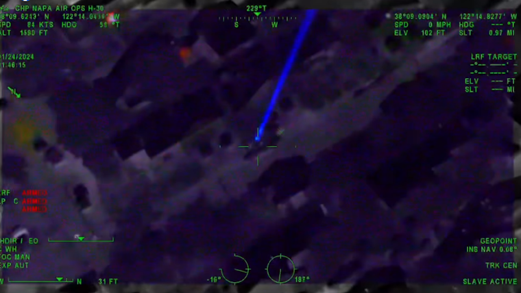 VIDEO: California Man Accused of Endangering Police Helicopter with Laser Strike in Vallejo