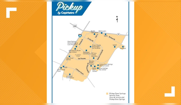 CapMetro Expands Pickup Ride Service to Dove Springs, Adjusts Austin Transit Routes