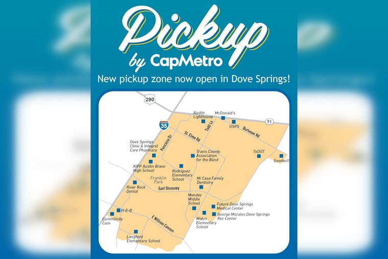 CapMetro to Celebrate New Transit Addition with Dove Springs Pickup Zone Event in Austin