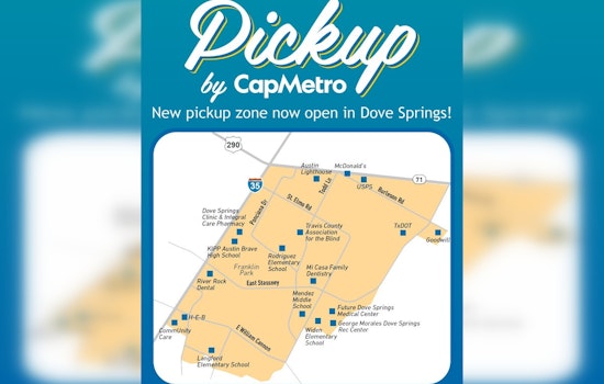CapMetro to Celebrate New Transit Addition with Dove Springs Pickup Zone Event in Austin