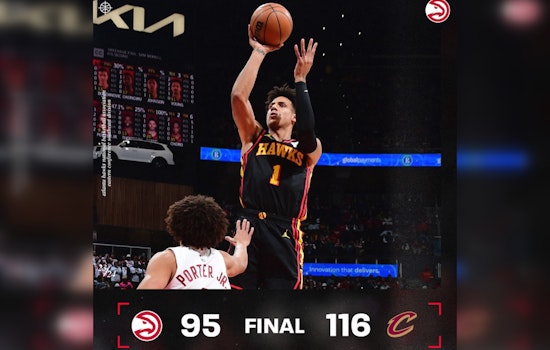 Cavaliers Dominate Hawks 116-95 for Seventh Straight Victory, Mitchell and Merrill Shine
