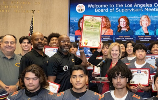 Cerritos High School Football Team Honored by LA County Supervisor Janice Hahn After Historic CIF Victory