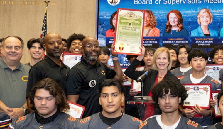 Cerritos High School Football Team Honored by LA County Supervisor Janice Hahn After Historic CIF Victory
