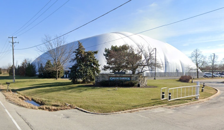 Chicago's Green Garden Golf Dome Collapses Under Winter Storm's Fury in Frankfort