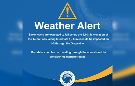 CHP Warns of Potential Snow-Induced Closure on I-5 'Grapevine' Near Tejon Pass; Motorists Urged to Alter Travel Plans