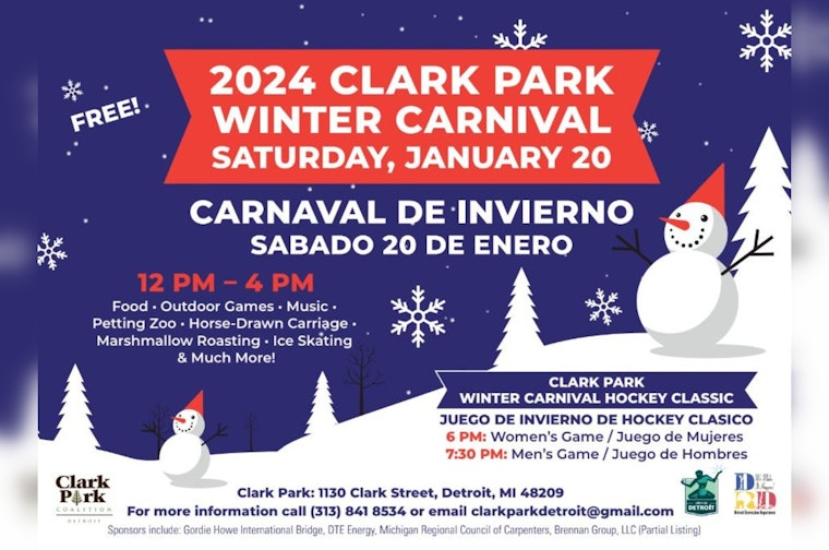 Clark Park Winter Carnival in Detroit Teams Up with Charity Hockey for Community Fun and Philanthropy