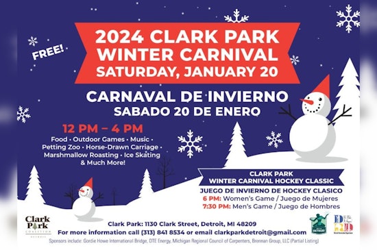 Clark Park Winter Carnival in Detroit Teams Up with Charity Hockey for Community Fun and Philanthropy