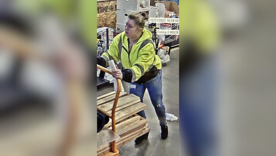 Colma Police Seek Woman Suspected of Swiping $1,000 in Goods, Public's Help Requested