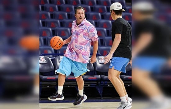 Comedian Adam Sandler Showboats on McKale Center Hardwood Before Arizona-Colorado Game