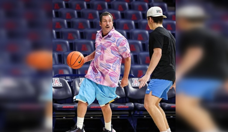 Comedian Adam Sandler Showboats on McKale Center Hardwood Before Arizona-Colorado Game