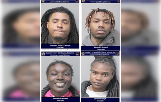 Constable's Patrol Nets Four on Charges Involving Stolen Car, Guns, Drugs in North Freeway