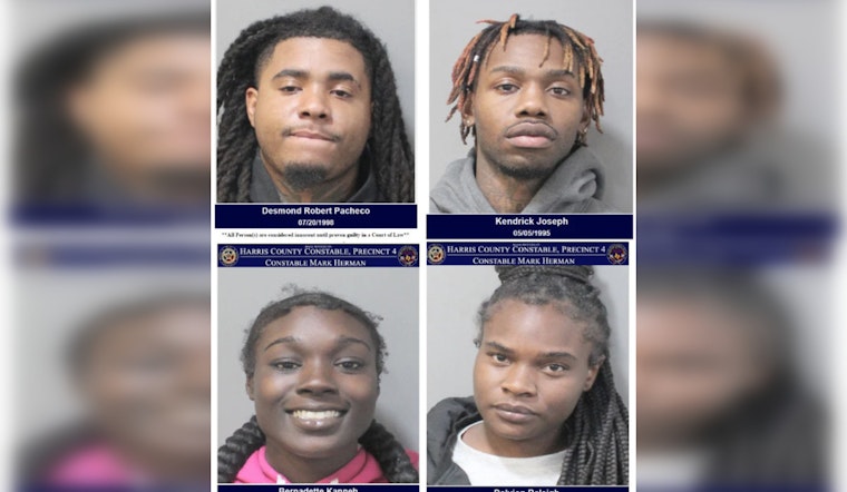 Constable's Patrol Nets Four on Charges Involving Stolen Car, Guns, Drugs in North Freeway