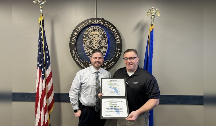 Coon Rapids Celebrates Detective Jason Boersma's 30 Years of Service