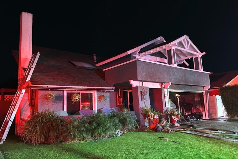 Cypress Home Saved from Garage Fire by Swift Action of Orange County Fire Authority