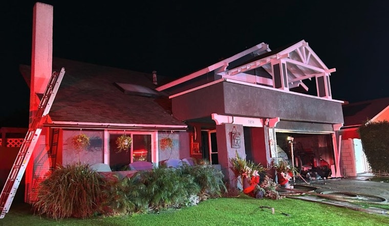 Cypress Home Saved from Garage Fire by Swift Action of Orange County Fire Authority