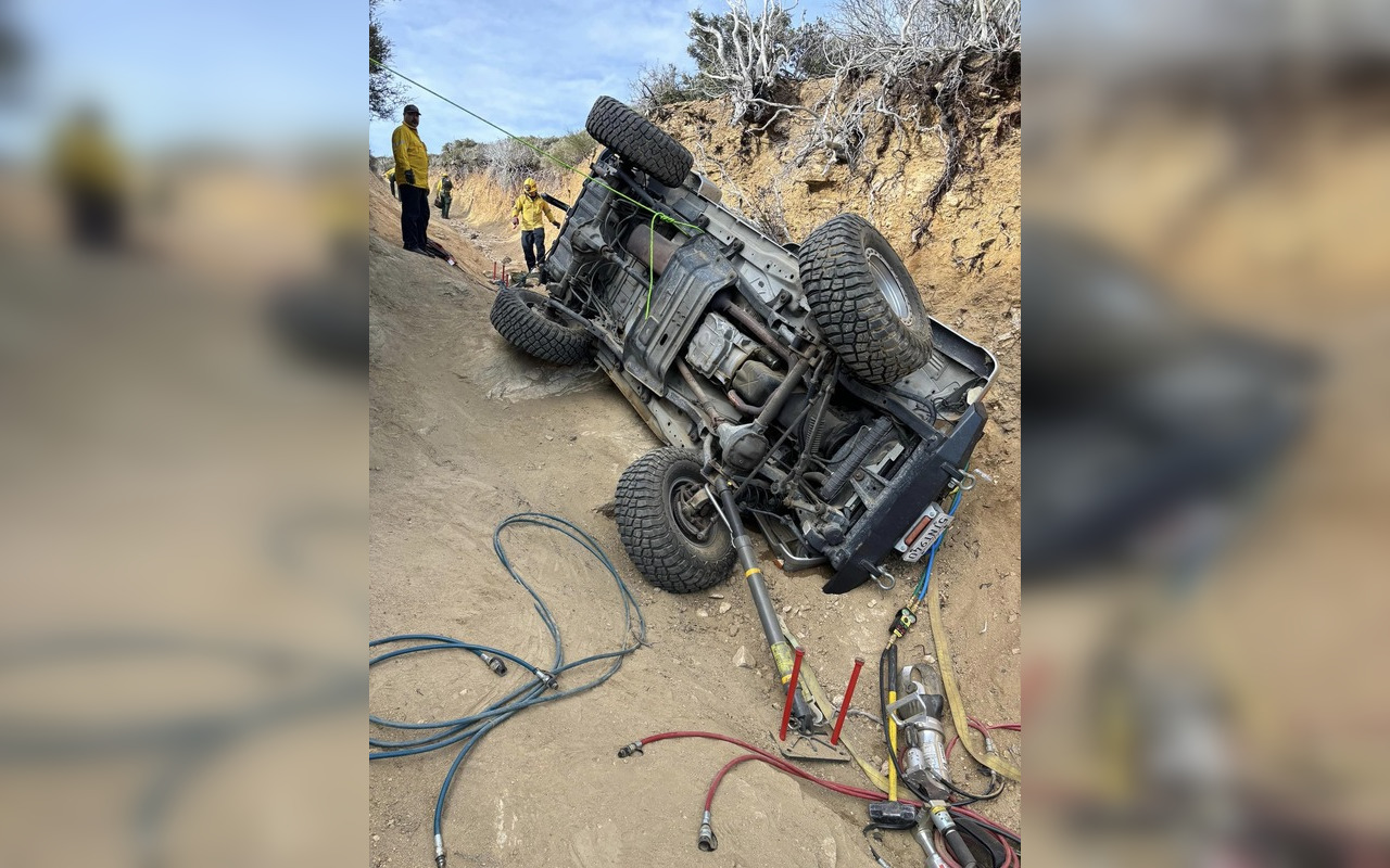 Daring Cajon Pass Rescue, OffRoader Saved from Overturned Jeep by San