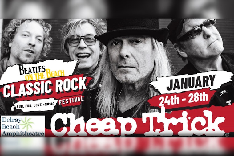Delray Beach Strums to '60s Vibe with 'Beatles on the Beach' - Catch Cheap Trick Live!