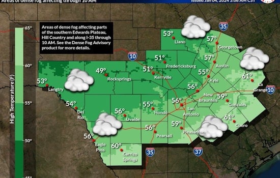 Dense Fog Engulfs Austin and Surrounding Counties, High Winds and Critical Fire Weather Loom