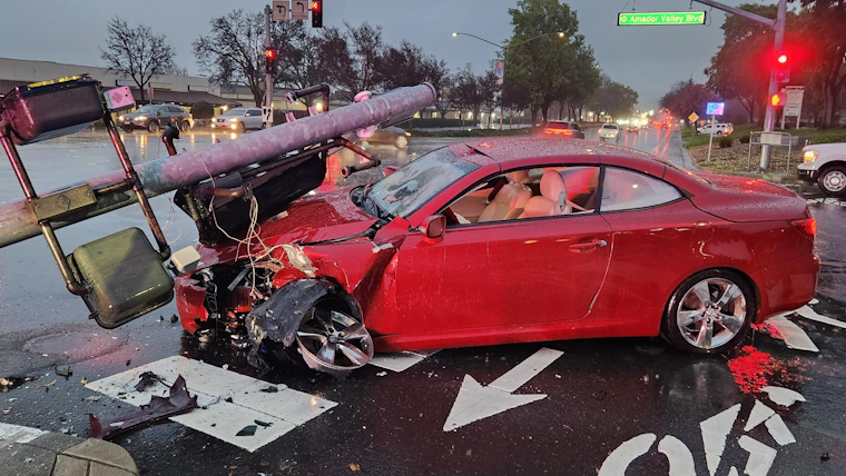 Driver Crashes into Traffic Light Pole at Busy Dublin Intersection, Repairs Underway