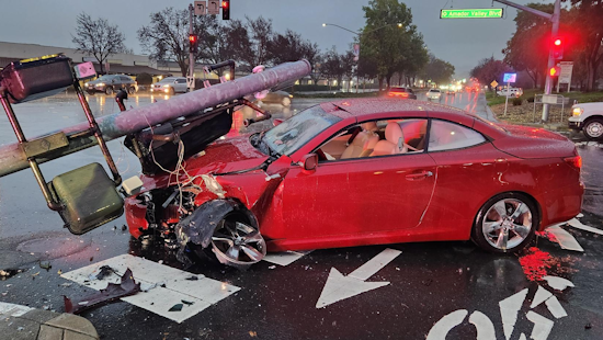 Driver Crashes into Traffic Light Pole at Busy Dublin Intersection, Repairs Underway