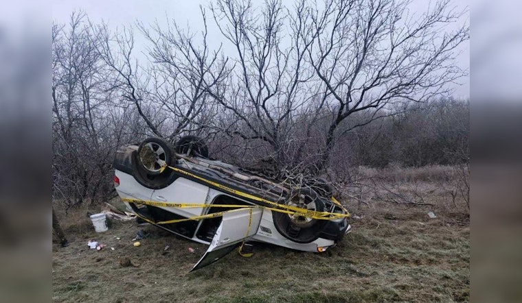 Driver Sustains Minor Injuries in Mustang Ridge Rollover; Travis County Urges Caution on Icy Roads