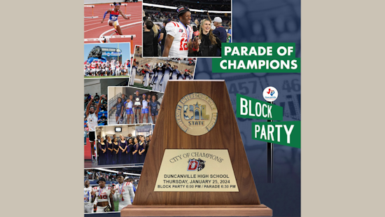 Duncanville Celebrates High School Champions with Parade and Block Party Thursday