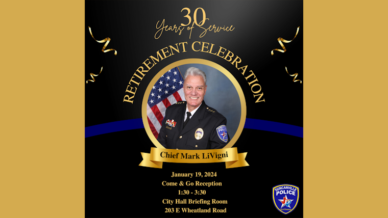 Duncanville Plans Fond Farewell Celebration for Retiring Police Chief LiVigni on January 19
