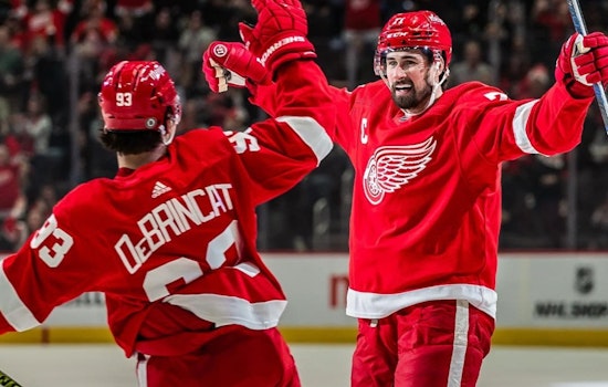Dylan Larkin Nets 200th Career Goal as Red Wings Triumph Over Golden Knights 5-2 in Detroit