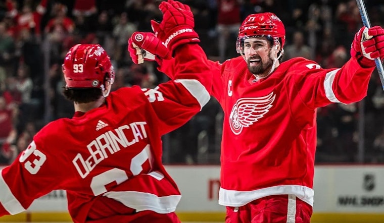 Dylan Larkin Nets 200th Career Goal as Red Wings Triumph Over Golden Knights 5-2 in Detroit