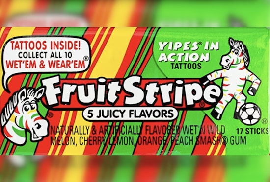 End of an Era, Ferrara Candy Discontinues Fruit Stripe Gum After 50 Sweet Years