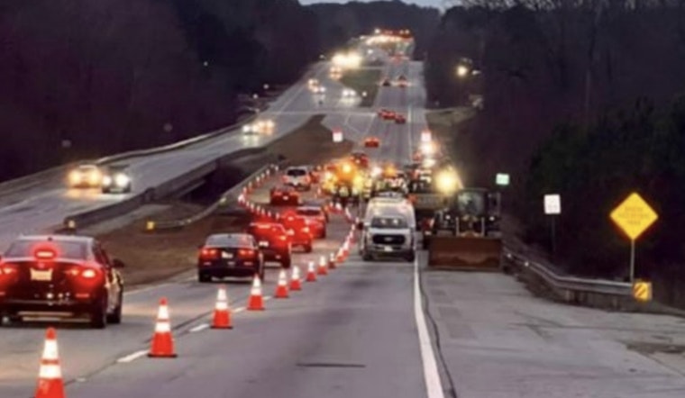 Fayette County Drivers Experience Delays as Highway 85 Lane Closes Following Water Main Break Damage