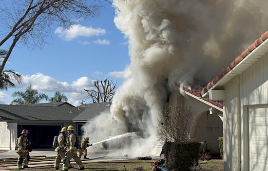 Firefighters Battle Blaze in Simi Valley Home, Occupant Evaluated for Smoke Inhalation