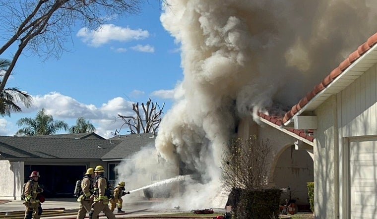 Firefighters Battle Blaze in Simi Valley Home, Occupant Evaluated for Smoke Inhalation