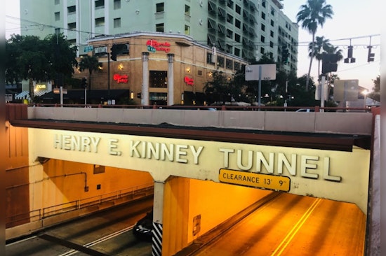 Fort Lauderdale's Henry E. Kinney Tunnel to Close for Upgrades, Detours Loom for Motorists