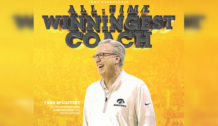 Fran McCaffery Becomes Iowa's Winningest Coach in Historic Victory Over Minnesota