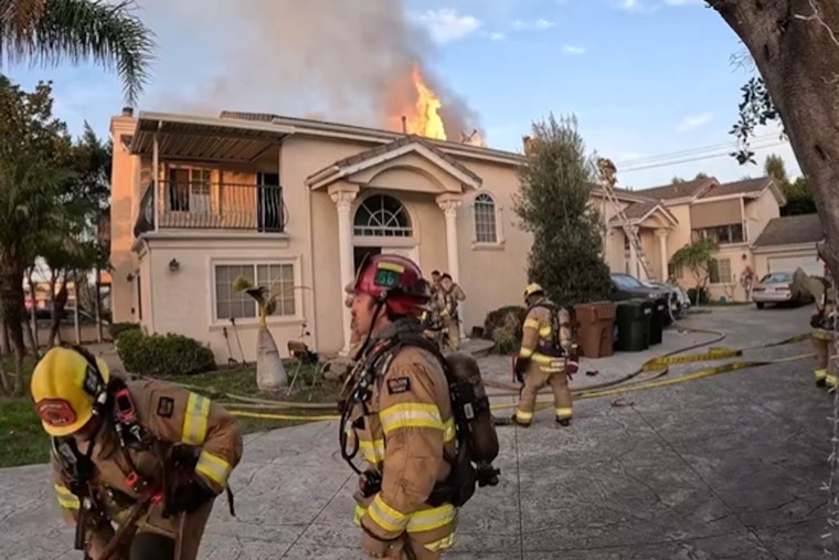 Garden Grove Firefighters Heroically Quell Attic Blaze, Protecting Duplex and Residents