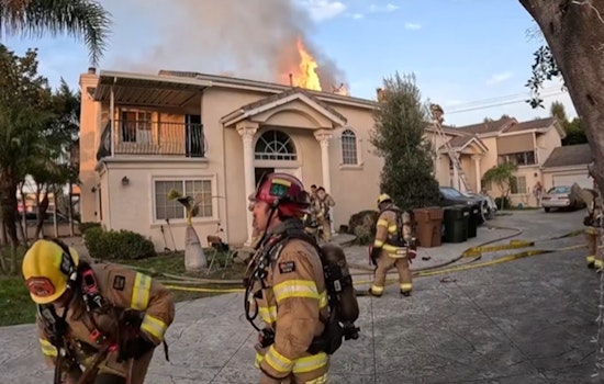 Garden Grove Firefighters Heroically Quell Attic Blaze, Protecting Duplex and Residents