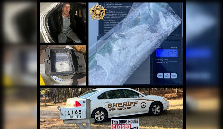 Haralson County Traffic Stop Leads to Discovery of Crossbow and Meth, Suspect Detained