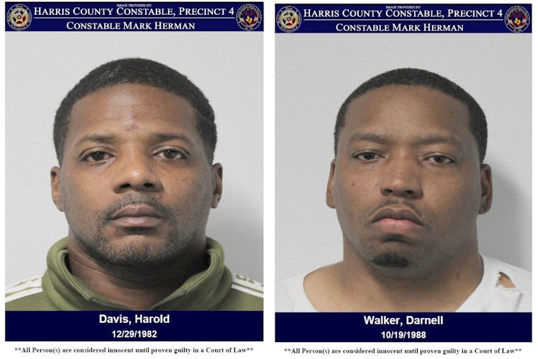 Harris County Constables Apprehend Two Suspected Gym Parking Lot Burglars in Swift Operation
