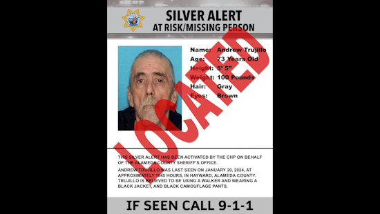 UPDATE: Hayward Breathes Sigh of Relief as Missing 73-Year-Old Man Found Safe
